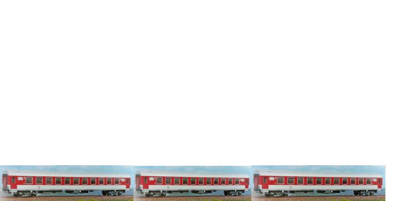 Set rýchlikový vagón typ Z Bmeer ZSSK 3x [H0]