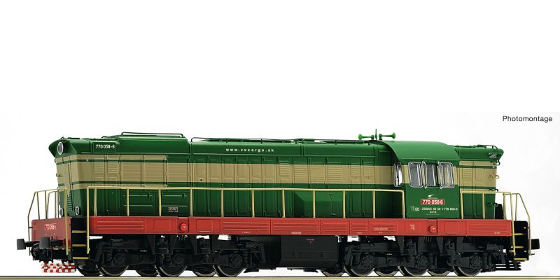 Dieselový rušeň 770.058 "Čmeliak" ZSSK Cargo [H0]