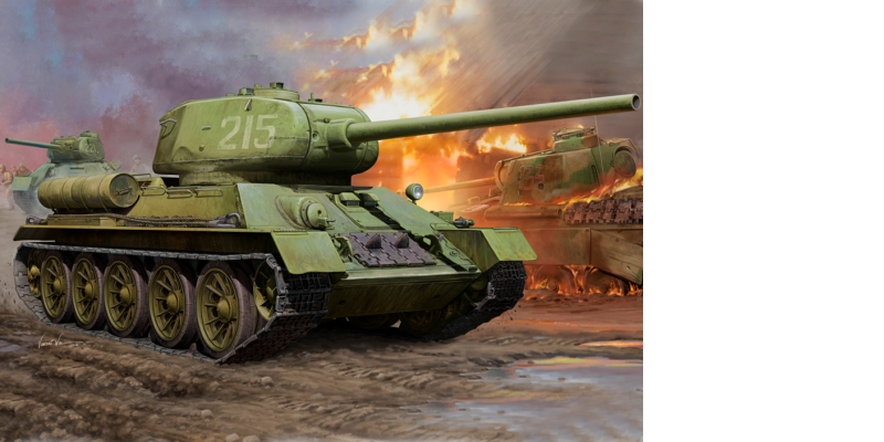 Tank T34/85 ZSSR - stavebnica [1:16]