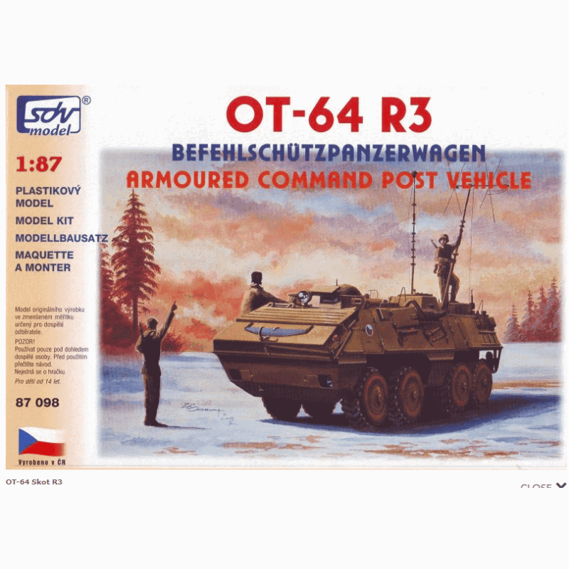 OT-64 R3 velitelske vozidlo  - stavebnica [H0]