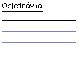 objednvka